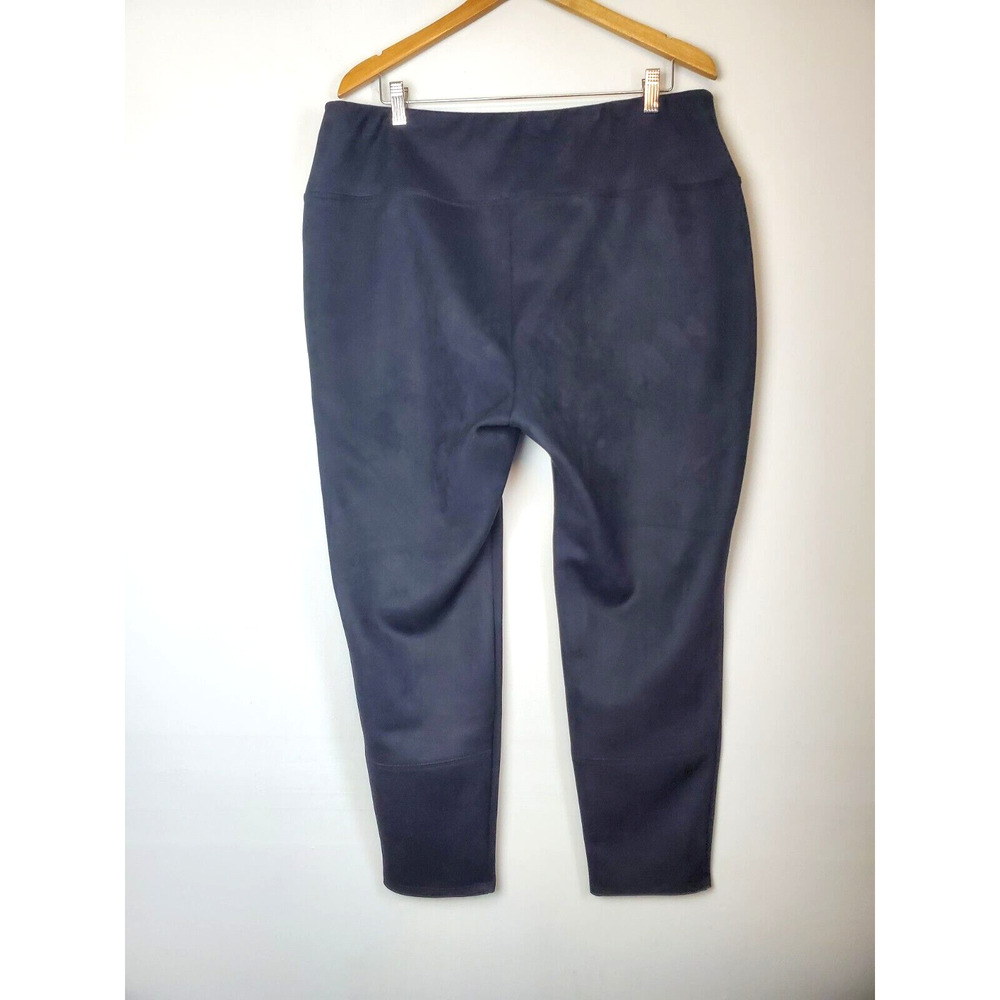 J. JILL 2X Women's Wearever‎ Collection Pants Plus Size Black Faux Suede Skinny - Picture 4 of 10